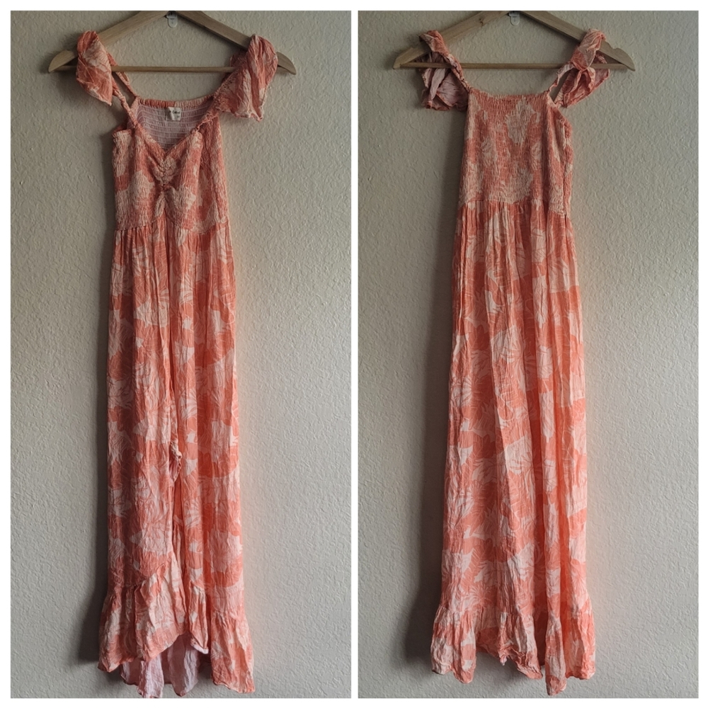 Tiare Hawaii Naturals viscose dress one size high low maxi dress